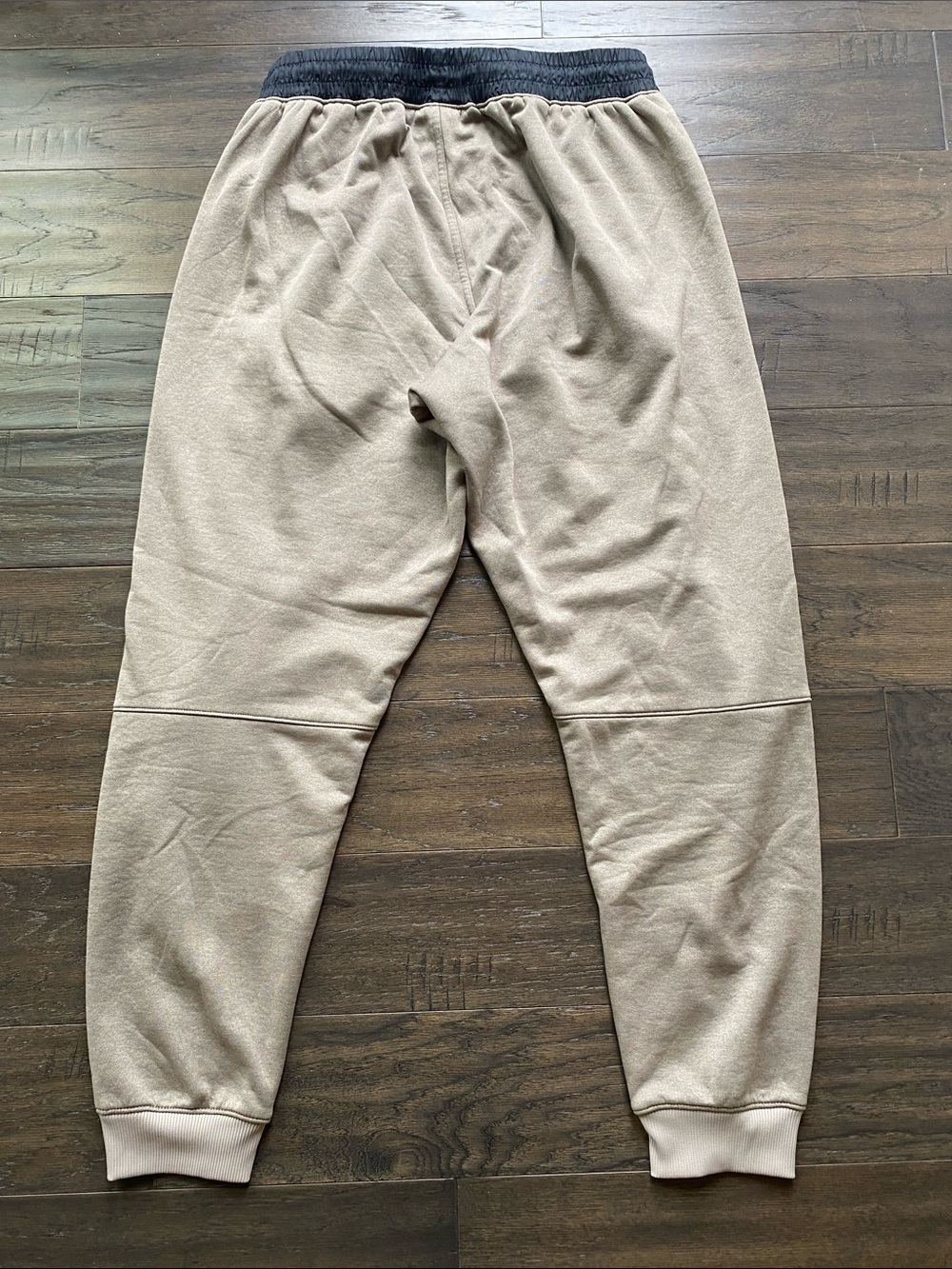 Under Armour Tan Sweat Joggers Mens Sz Large Elastic Waist - Picture 6 of 6